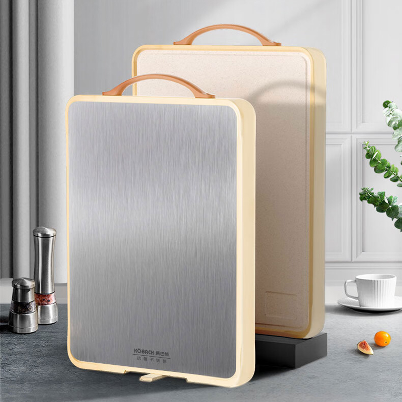 康巴赫砧板抗菌不锈钢双面可用加厚案板43*30cm大号KH-CQ4330高清大图