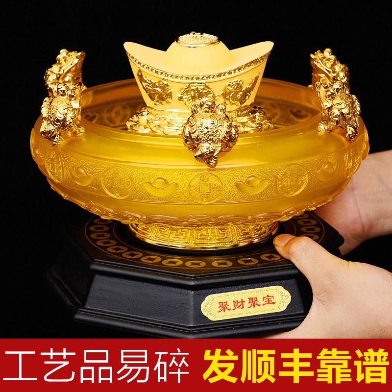 美帮汇 金元宝摆件开业公司前台装饰品摆设办公室摆件高清大图