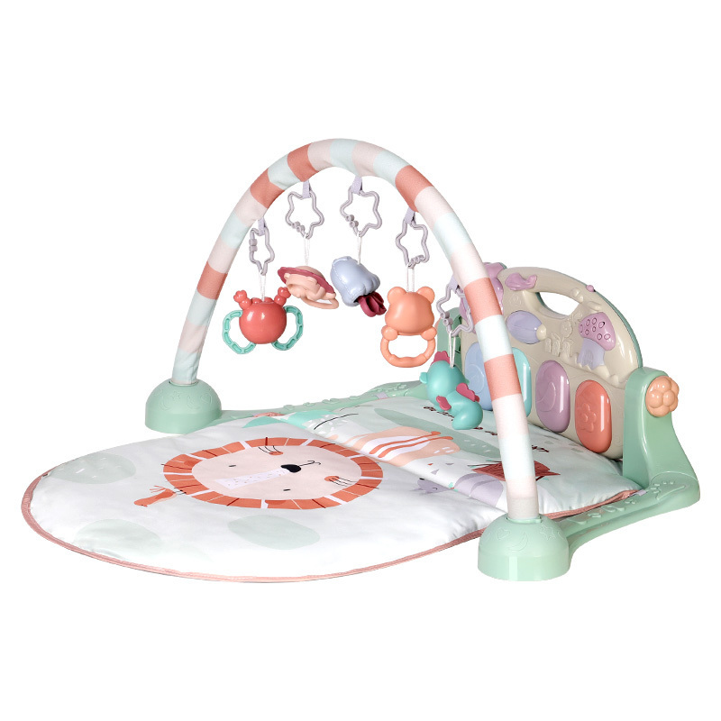 babycare婴儿健身架器脚踏钢琴0-3-6月1岁新生儿宝宝益智音乐玩具 奥尼克狮子 5096