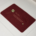 进地垫入户垫厅玄关地毯卧室房口垫子厨房垫吸水吸油脚垫_2 80CM*120CM【入户门垫超大】 暗红色【四叶草】