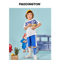 Paddington Bear帕丁顿熊童装夏季男童时尚字母潮流T恤