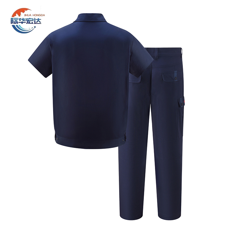 际华宏达 夏季短袖工作服 JHHD-023 套高清大图