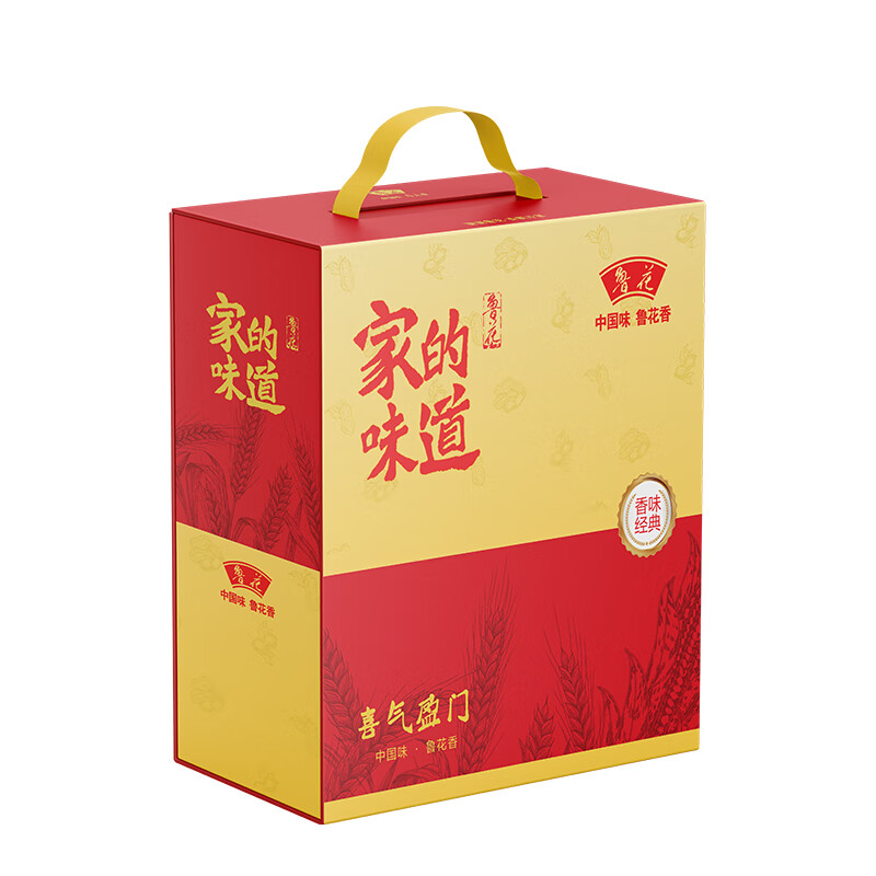 鲁花-喜气盈门大米 料酒 酱油 醋 礼盒B高清大图