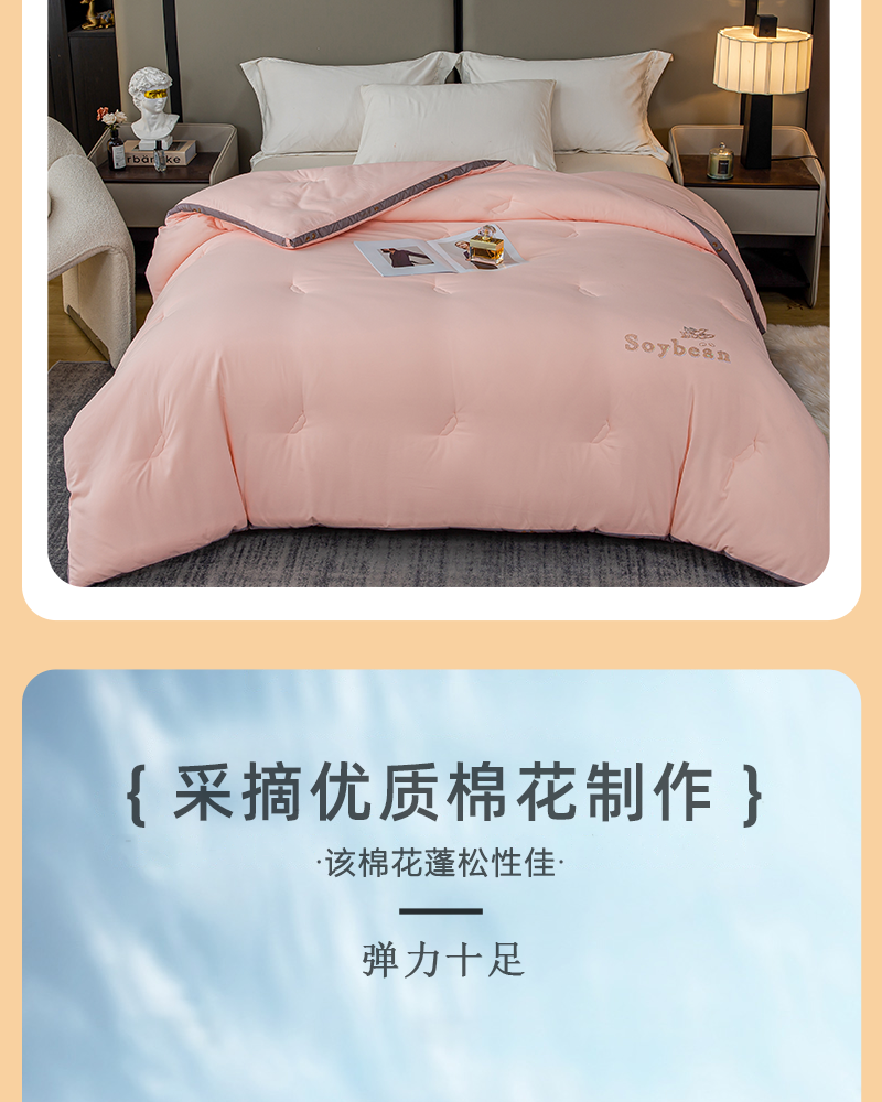 三水依梦 大豆云柔立体被 160*210cm 条高清大图