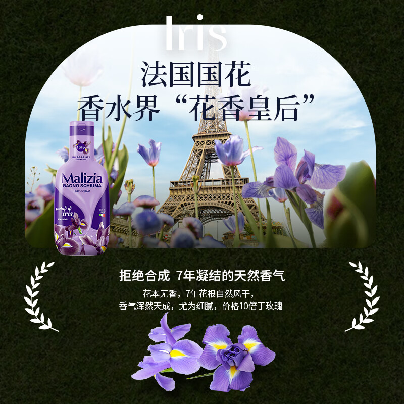 玛莉吉亚(MALIZIA)进口沐浴露男女士持久留香72小时香体冬季保湿嫩肤家庭套装1L*2高清大图