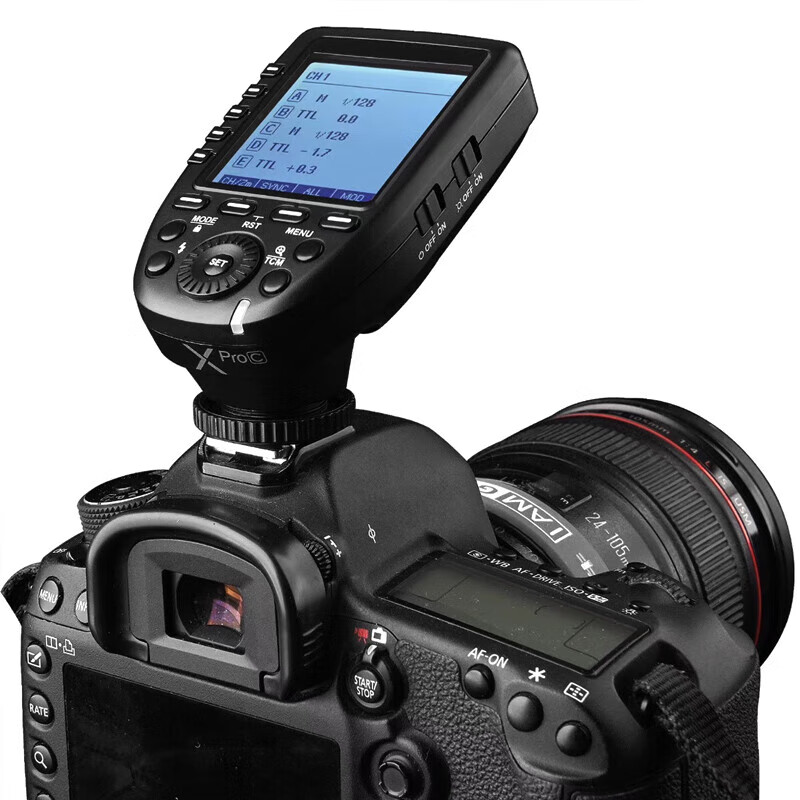 神牛(Godox)XPRO-C 高速同步无线引闪器TTL影室闪光摄影灯触发器单发射器 佳能版高清大图