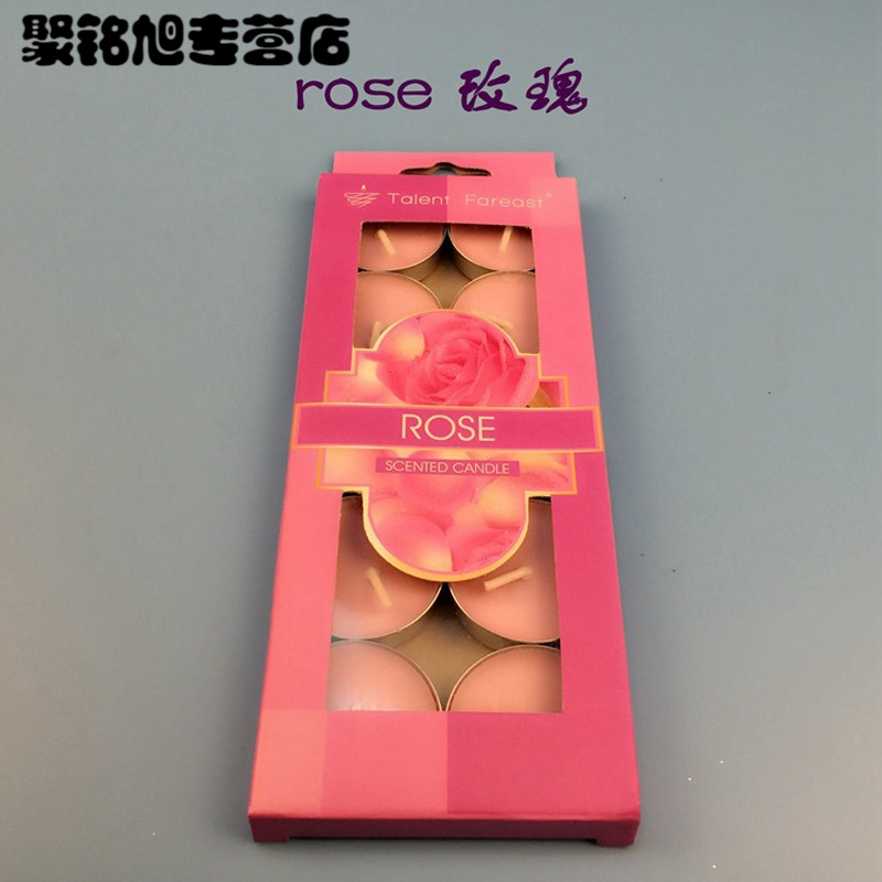 香薰蜡烛小蜡烛无烟蜡烛除味精油浪漫创意生日摆图茶蜡表白蜡烛-玫瑰10只一盒