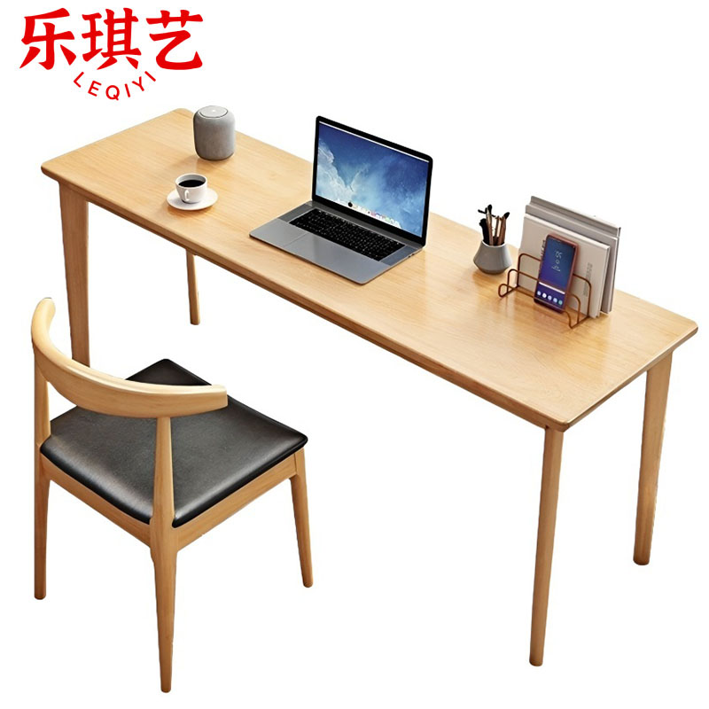 乐琪艺 实木书桌椅 1桌1椅 1.4m 套高清大图