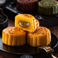 锦华黑松露流心奶黄月饼 XTL987 480g月饼 （套）