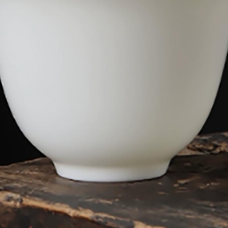羊脂玉茶杯响杯 长5.7*高4.3cm 容量50ml(10个装)高清大图