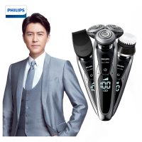 飞利浦（Philips） 电动剃须刀 荷兰进口 多功能理容 全身水洗 三刀头旋转式刮胡刀（带智能清洁器）S9781/35