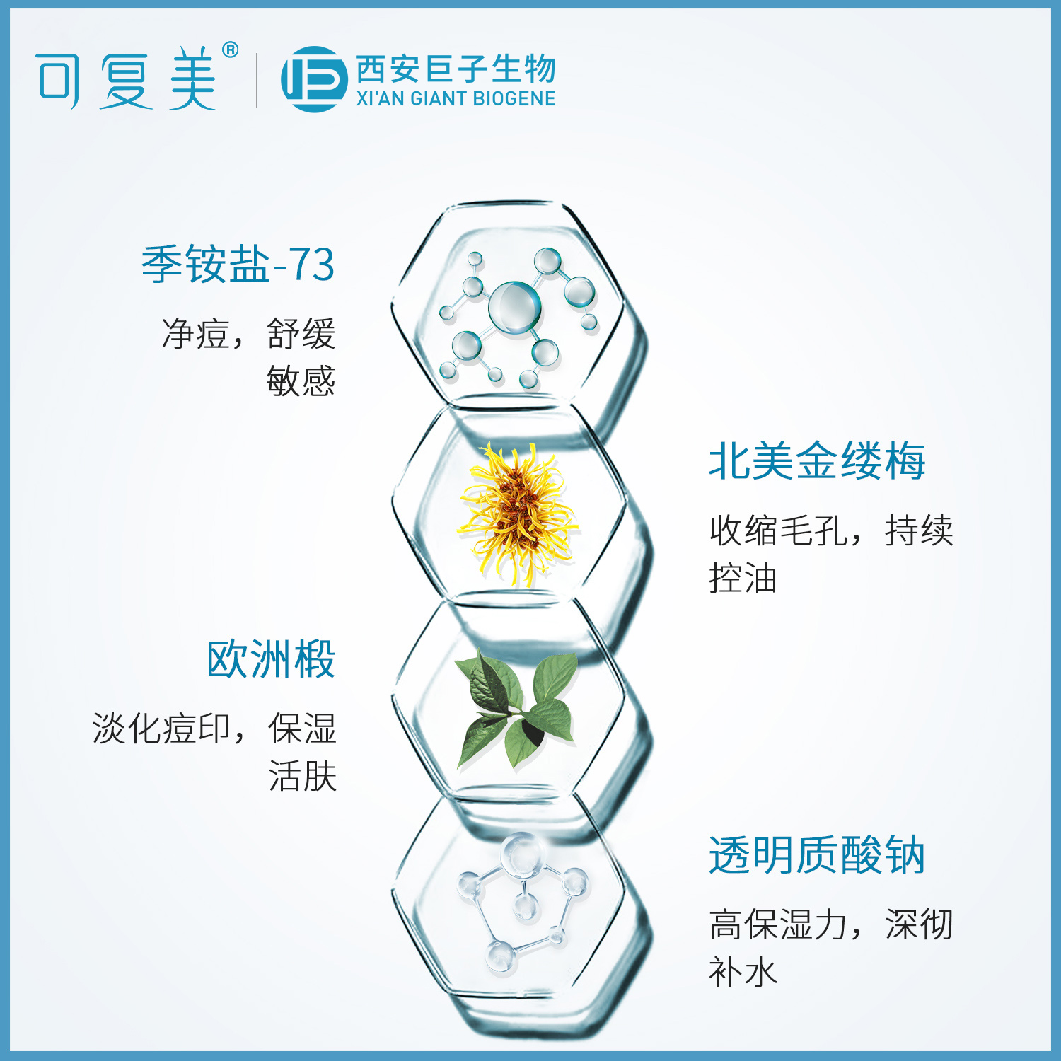 可复美 净痘修护面膜5片*1盒高清大图