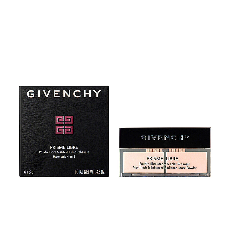 GIVENCHY纪梵希轻盈无痕多色明星散粉 1号/2号/5号/7号 四宫格蜜粉5号12g散粉定妆各种肤质