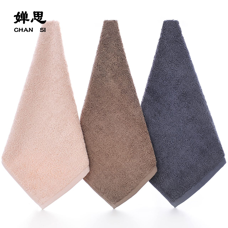 婵思 CQC0250263 简约风方巾34*34cm/60g 米黄色 方巾高清大图