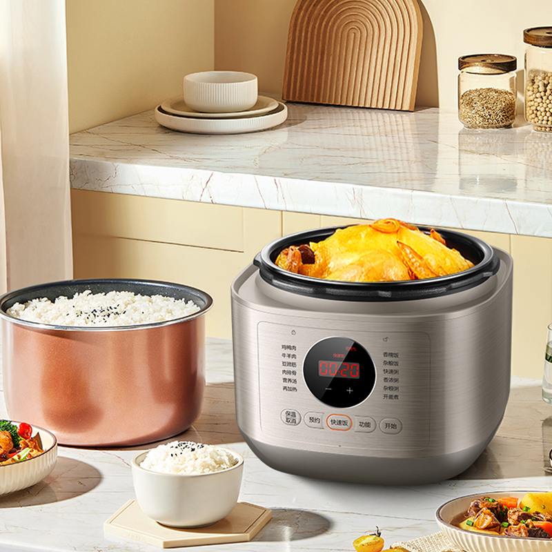 苏泊尔（SUPOR）电压力 6L锅精控火候美味烹饪家用全自动智能预约压力锅快速脱骨迷你1-3-8人电饭煲煲汤易清洁 S高清大图