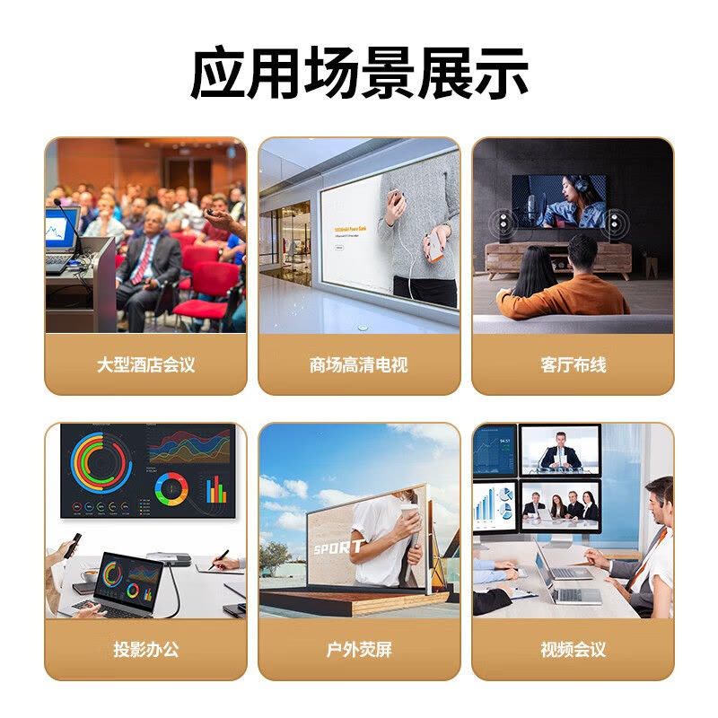 绿联(Ugreen)HD104 HDMI4K数字高清线3D 视频线无磁环8米图片