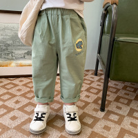 龙之涵(LONGZHIHAN)男童裤子2021春季新款舒适宽松儿童休闲长裤女宝时尚裤子