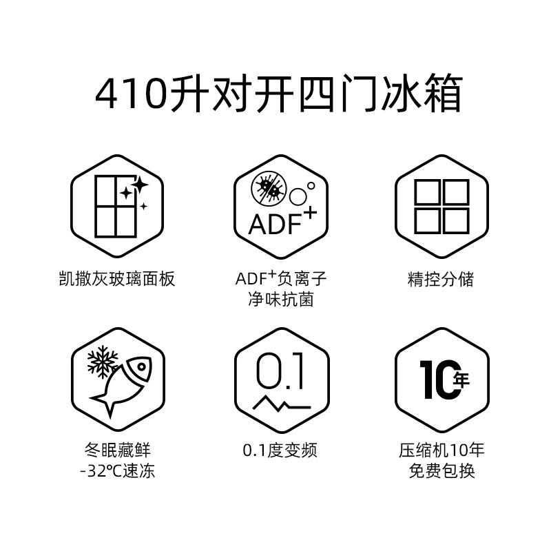 美菱冰箱BCD-410WP9BX图片