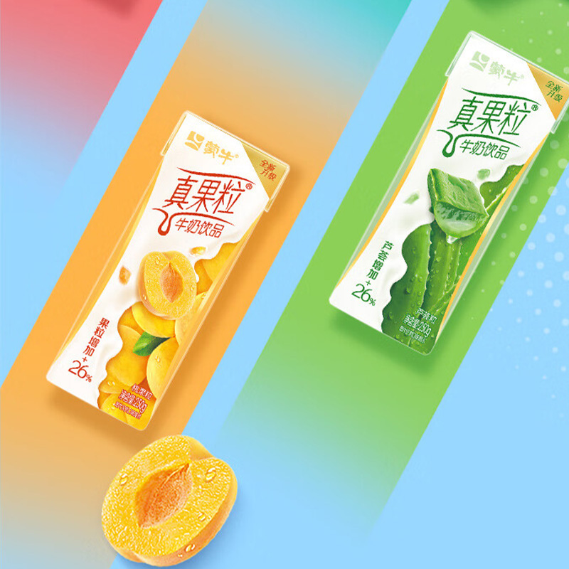 蒙牛酸奶真果粒牛奶饮品口感顺滑果粒饱满250g*24盒(味道随机)高清大图