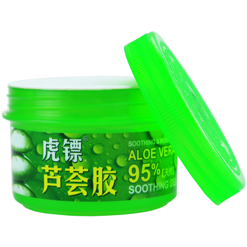 虎镖芦荟胶120g罐深层补水舒缓保湿防止痘痘生长改善面色暗黄皮肤粗糙