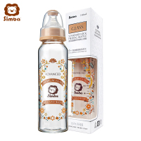 小狮王辛巴(Simba)萝蔓晶钻标准玻璃大 奶瓶240ml S69133