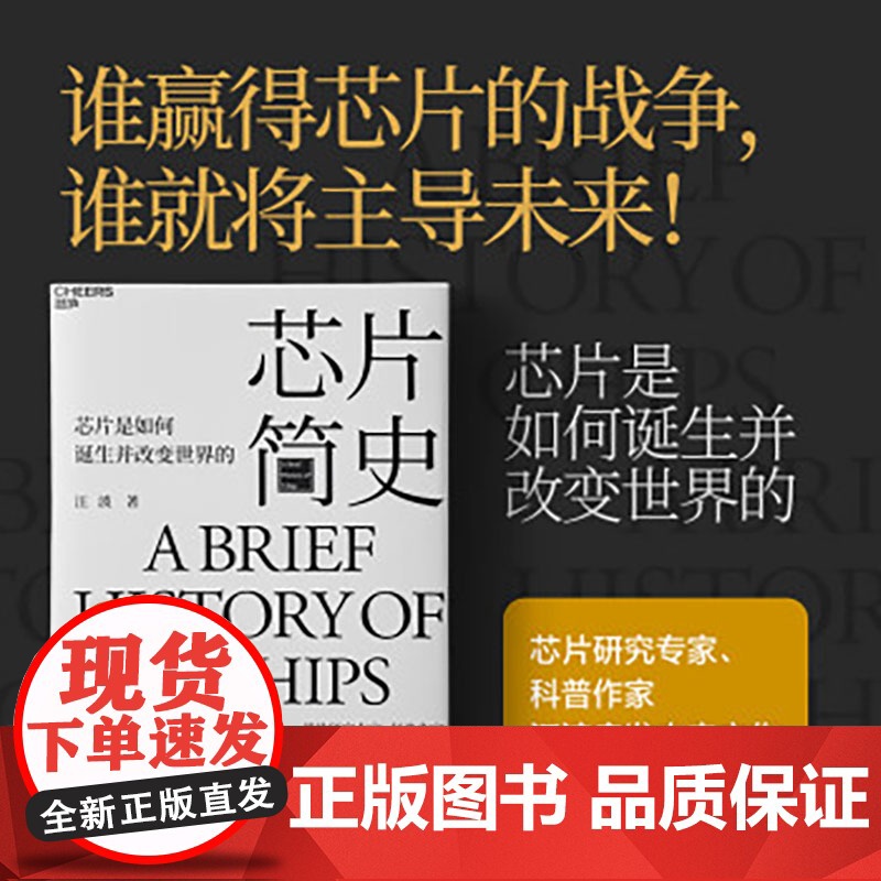 2023豆瓣年度书单]芯片简史 芯片研究专家科普作家 汪波 启发未来之作 芯片是如何诞生并改变世界的未来科技发展趋势科学高清大图
