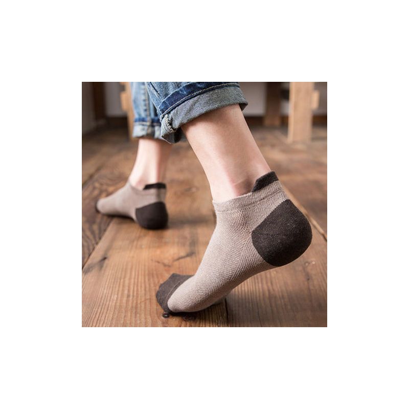 袜子男短袜夏季网眼运动浅口低帮船袜男士防臭吸汗透气棉短筒棉袜