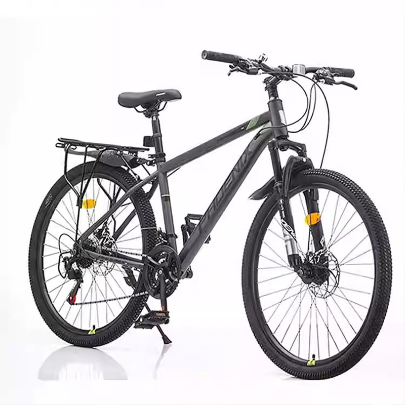 凤凰(PHOENIX) 21速26寸辐条轮山地自行车-霸道 灰绿高清大图