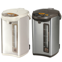 象印(ZO JIRUSHI)电热水壶家用办公电热水瓶不锈钢电水壶微电脑多功能烧水壶WDH40C 金属灰色4L