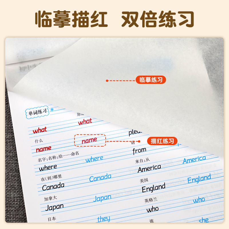 [9下]仁爱版/衡水体 [正版]仁爱版衡水体英语字帖七年级八年级九年级上册下册英语字帖湘教版衡水体英文字帖初中生英语同步高清大图