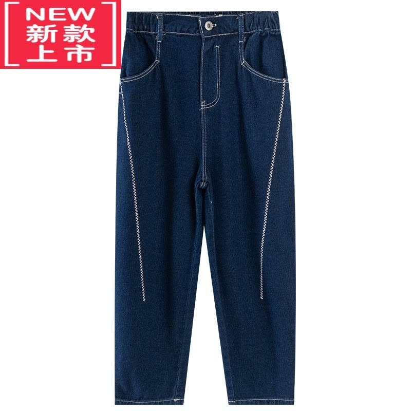 可莉允女童裤子秋冬款加绒厚儿童牛仔裤外穿2022新款大童装女孩保暖长裤保暖裤图片