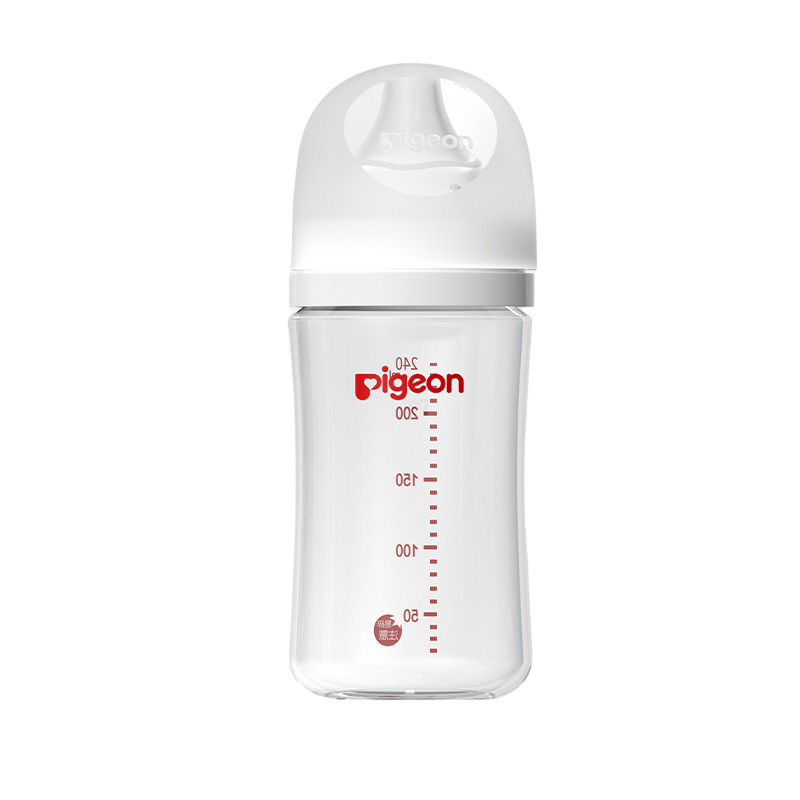 贝亲(Pigeon)婴儿玻璃奶瓶 自然实感第3代 宽口径 240ml AA188 L号6个月以上