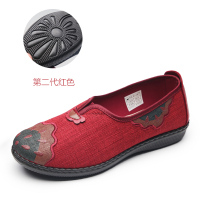 泰和源 老北京布鞋女款正品春秋款闰月鞋妈妈鞋防滑软底 红色