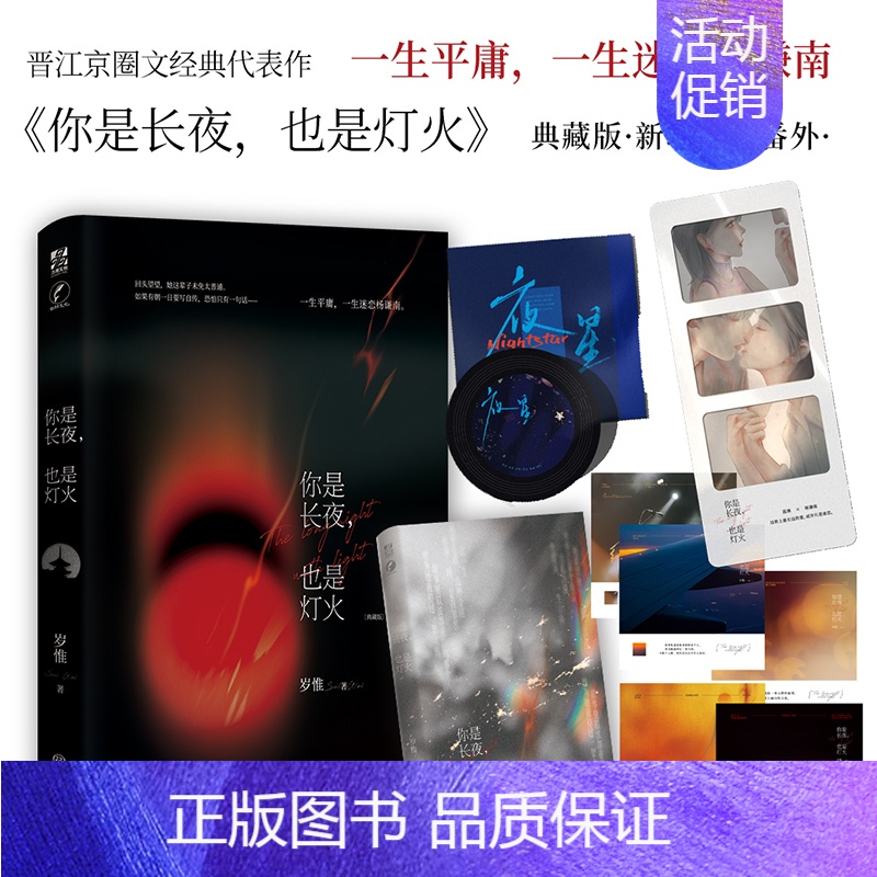 [正版]你是长夜也是灯火 典藏版 岁惟 现实向京圈文 新增重逢番外《十年一梦》 实体书 力潮