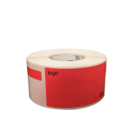 开仰（KAIYANG）P-55R-DX-SC不干胶标签纸/F型预印logo尾签55*30+40mm/150片/卷 红色