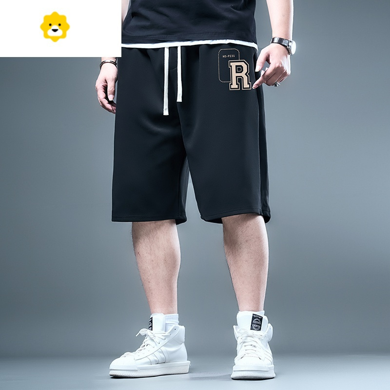 basket大码短裤男季2024新款胖子男装裤子潮牌宽松休闲男士男款运动裤