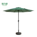 喜力健 户外休闲遮阳伞 D顶墨绿色-含底座-2.7米 把