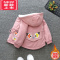 可莉允女童秋冬装2022新款韩版宝宝童装洋气加绒外套中大童儿童加厚风衣棉服