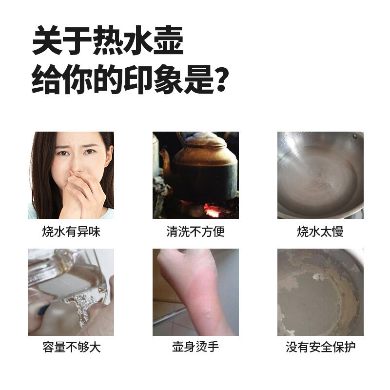 LOTOR电热水壶SH37电水壶热水壶家用小型保温快速烧水壶不锈钢双层防烫1.5L速热大容量电热水壶