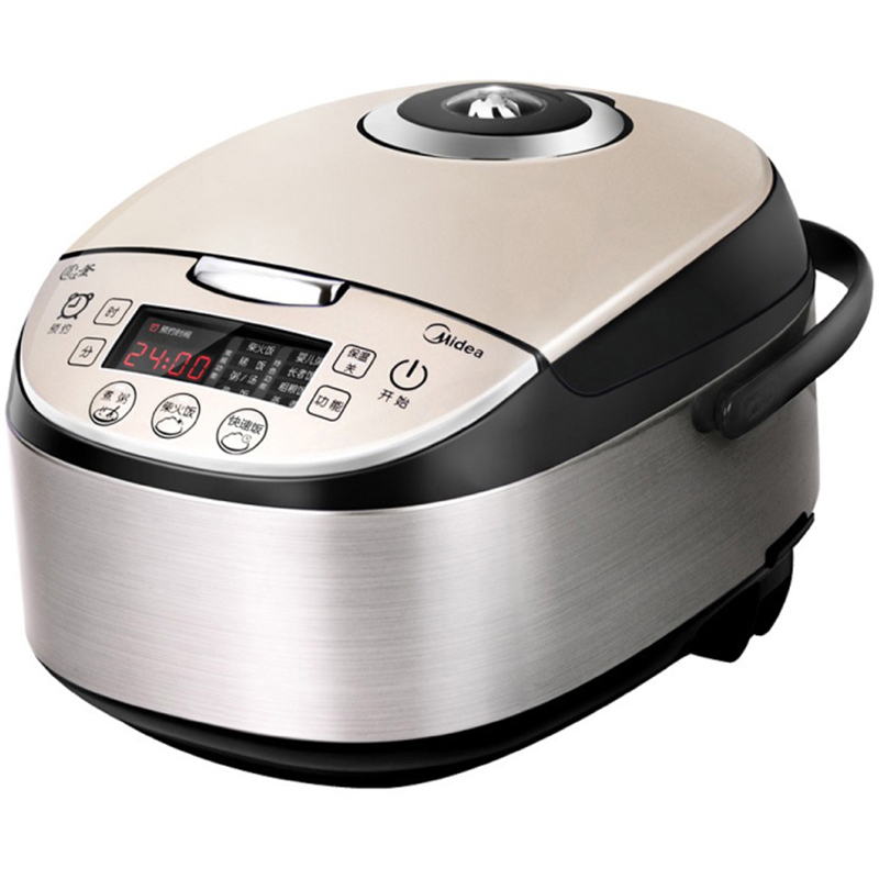 美的(Midea)电饭煲 金属拉丝机身 圆灶釜4L电饭锅MB-WFS4037