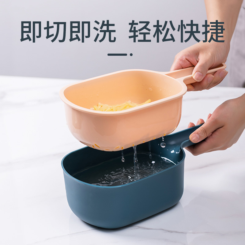 双枪多功能切菜神器土豆丝切丝厨房家用蔬菜萝卜擦丝切片器刨丝器SP42101
