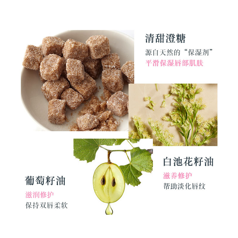 [国内专柜版中小样]馥蕾澄糖缤纷润泽唇部礼盒两支装(玫瑰粉红2.2g+丰盈唇膏2.2g)