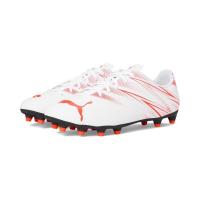 彪马(Puma)男足球鞋轻便耐用透气舒适稳定抓地力强户外训练用 Puma_White-Glowing_Red 43