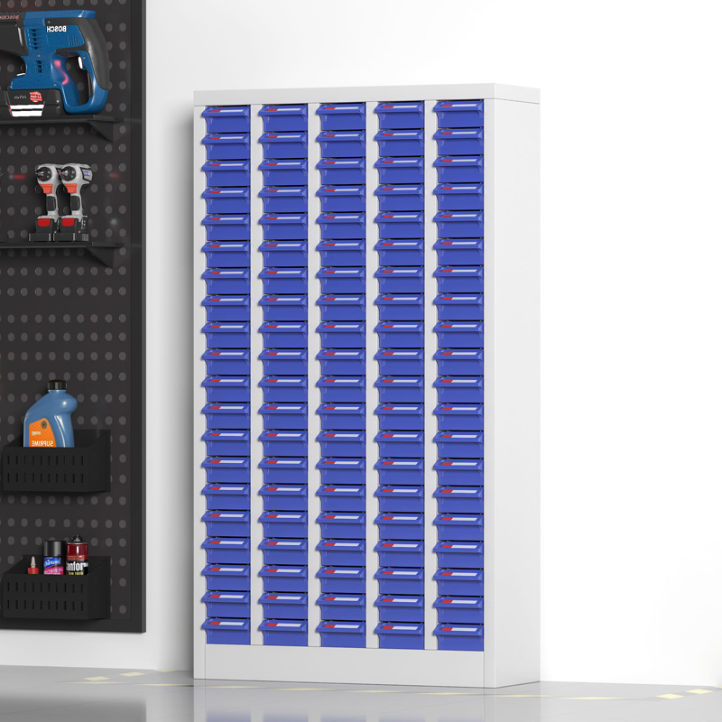 臻远 ZYLJG-W02 零件柜 100抽蓝色无门小号 650*220*1150高清大图