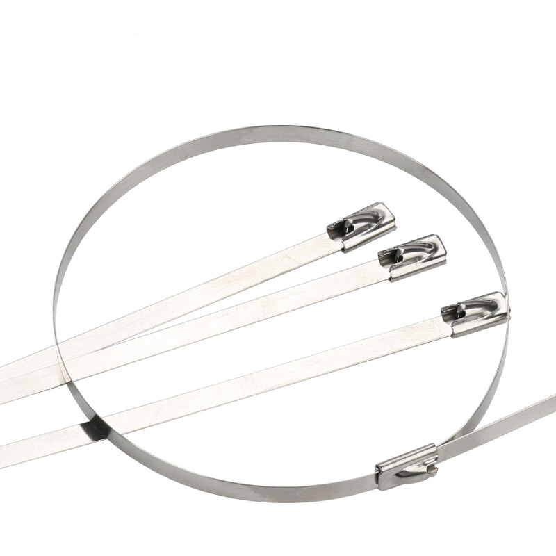 捷宇辉304不锈钢扎带自锁100根4.6*700mm/包高清大图