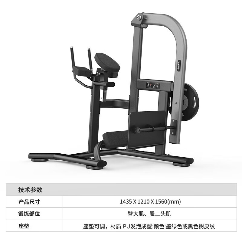 舒华挂片式综合力量训练器 SH-G6911 后蹬训练器(配套杠铃片)高清大图