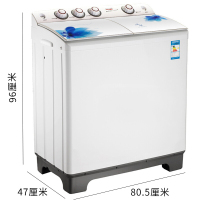 海鸥(HAIOU)XPB100-1002S 10kg超大容量双缸双筒半自动洗衣机全国联保蓝百合