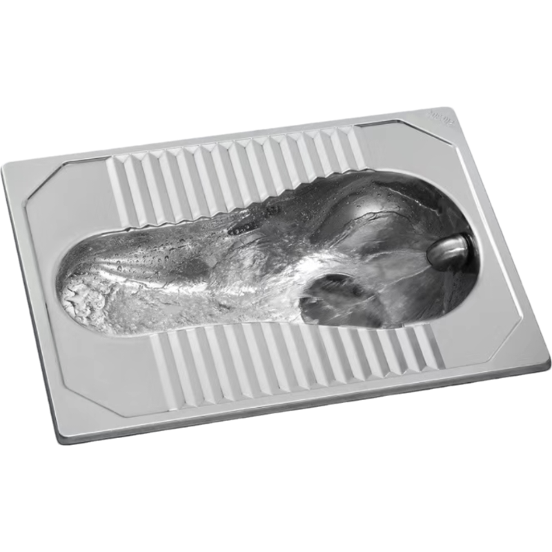 蔚珺不锈钢蹲便器通用型定制款个高清大图