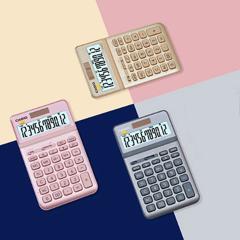 卡西欧(CASIO) JW-200SC-GY stylish时尚计算器 铂晶银