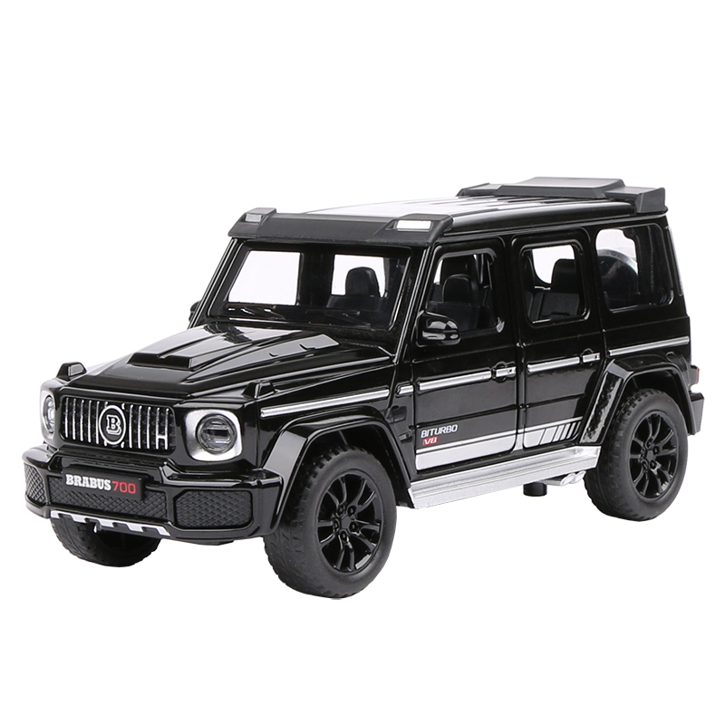 奔驰大g车模合金巴博斯g700仿真汽车模型声光回力男孩玩具车摆件